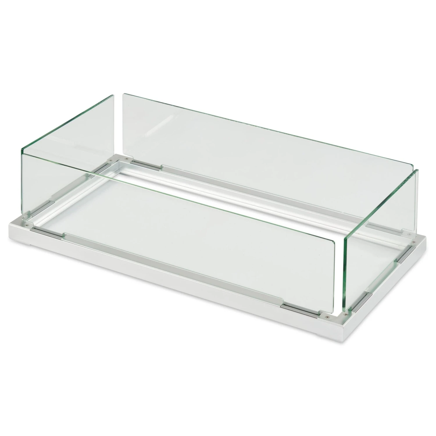 12" X 24" Linear Folding Glass Wind Guard 3 12" X 24" Linear Folding Glass Wind Guard