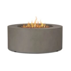 Electric Fire Place Store -Electric Fire Place Store httpselectricfireplacesplus.comproductsreal flame aegean round propane or natural gas fire pit table c9815lp mgry 2