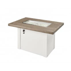 The Outdoor GreatRoom Company Driftwood Havenwood Rectangular Gas Fire Pit Table With White Base | HVDW-1224-K 14 The Outdoor GreatRoom Company Driftwood Havenwood Rectangular Gas Fire Pit Table With White Base | HVDW-1224-K -Electric Fire Place Store hvdw 1224 k