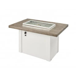 The Outdoor GreatRoom Company Driftwood Havenwood Rectangular Gas Fire Pit Table With White Base | HVDW-1224-K 13 The Outdoor GreatRoom Company Driftwood Havenwood Rectangular Gas Fire Pit Table With White Base | HVDW-1224-K -Electric Fire Place Store hvdw 1224 kfwgdown