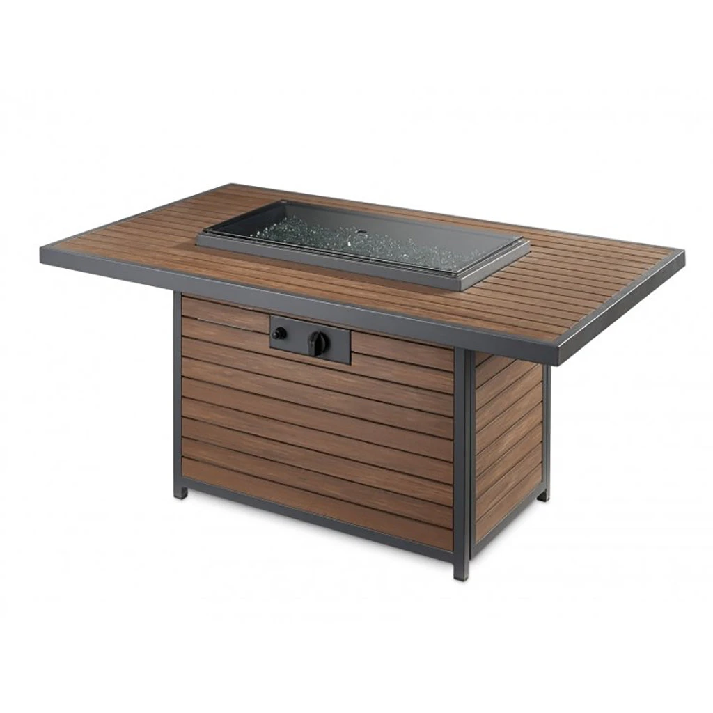 The Outdoor GreatRoom Company Kenwood Rectangular Chat Height Gas Fire Pit Table | KW-1224-19-K 6 The Outdoor GreatRoom Company Kenwood Rectangular Chat Height Gas Fire Pit Table | KW-1224-19-K - Image 4