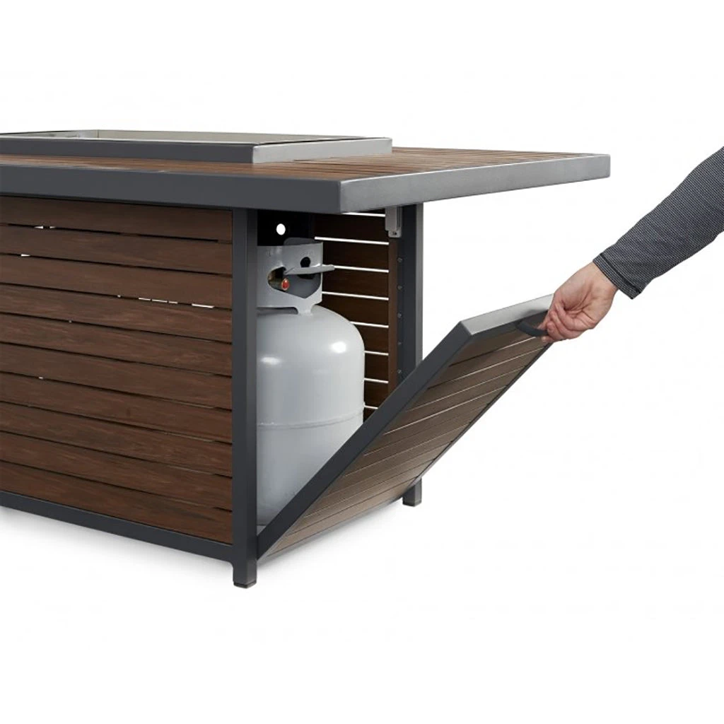 The Outdoor GreatRoom Company Kenwood Rectangular Chat Height Gas Fire Pit Table | KW-1224-19-K 7 The Outdoor GreatRoom Company Kenwood Rectangular Chat Height Gas Fire Pit Table | KW-1224-19-K - Image 5