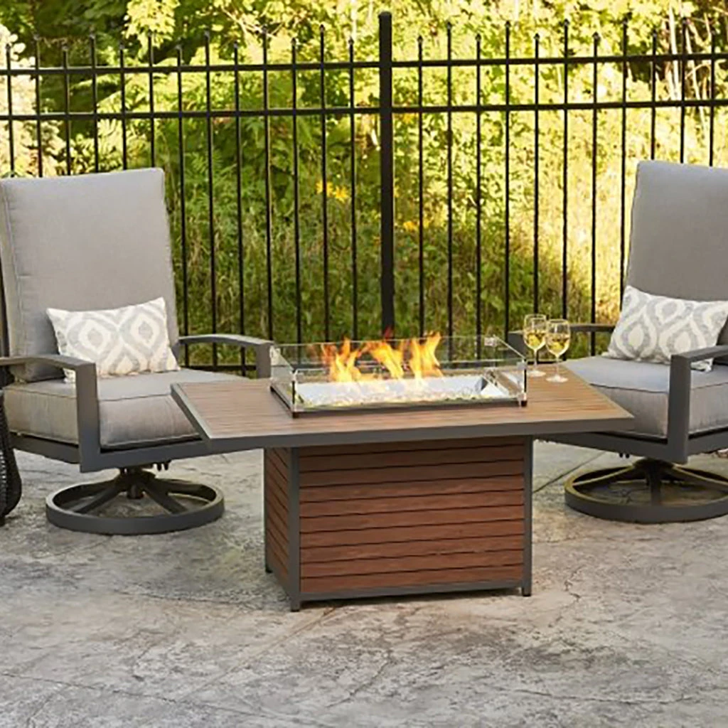 The Outdoor GreatRoom Company Kenwood Rectangular Chat Height Gas Fire Pit Table | KW-1224-19-K 3 The Outdoor GreatRoom Company Kenwood Rectangular Chat Height Gas Fire Pit Table | KW-1224-19-K