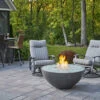 The Outdoor GreatRoom Company Midnight Mist Cove Edge 42" Round Gas Fire Pit Bowl | CV-30EMM 1 The Outdoor GreatRoom Company Midnight Mist Cove Edge 42" Round Gas Fire Pit Bowl | CV-30EMM -Electric Fire Place Store midnight mist cove edge 42 round gas fire pit bowl