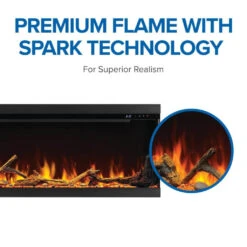 Napoleon Astound FlexMount 50" Wall Mount / Built-In Linear Electric Fireplace | Single Sided Or 3-Sided | NEFL50AB 30 Napoleon Astound FlexMount 50" Wall Mount / Built-In Linear Electric Fireplace | Single Sided Or 3-Sided | NEFL50AB -Electric Fire Place Store napoleon astound flexmount 50 built in wall mount electric fireplace nefl50ab 15