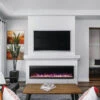 Napoleon TriVista Pictura 60" Wall Mount / Wall Hanging Electric Fireplace | NEFL60H-3SV -Electric Fire Place Store napoleon trivista pictura 60 wall hanging electric fireplace nefl60h 3sv 2