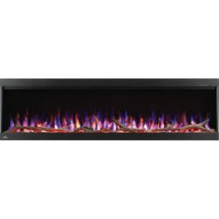 Napoleon TriVista Pictura 60" Wall Mount / Wall Hanging Electric Fireplace | NEFL60H-3SV -Electric Fire Place Store napoleon trivista pictura 60 wall hanging electric fireplace nefl60h 3sv 4