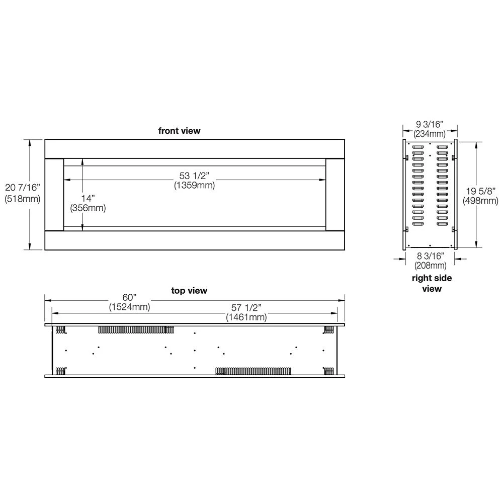 Napoleon Clearion Elite 60" See Thru Wall Mount Electric Fireplace - NEFBD60HE 14 Napoleon Clearion Elite 60" See Thru Wall Mount Electric Fireplace - NEFBD60HE - Image 12