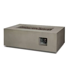 Real Flame Aegean 42" Rectangle Propane Or Natural Gas Fire Pit Table | C9811LP-MGRY -Electric Fire Place Store real flame aegean 42 rectangle propane or natural gas fire pit table c9811lp mgry 5