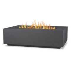Real Flame Aegean 50" Rectangle Propane Or Natural Gas Fire Pit Table | C9813LP-WSLT -Electric Fire Place Store real flame aegean 50 rectangle propane or natural gas fire pit table c9813lp wslt 4