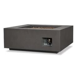 Real Flame Aegean Square Propane Or Natural Gas Fire Pit Table | C9812LP-WSLT -Electric Fire Place Store real flame aegean square propane or natural gas fire pit table c9812lp wslt 5