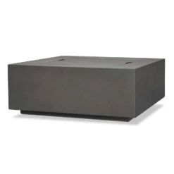 Real Flame Aegean Square Propane Or Natural Gas Fire Pit Table | C9812LP-WSLT -Electric Fire Place Store real flame aegean square propane or natural gas fire pit table c9812lp wslt 6