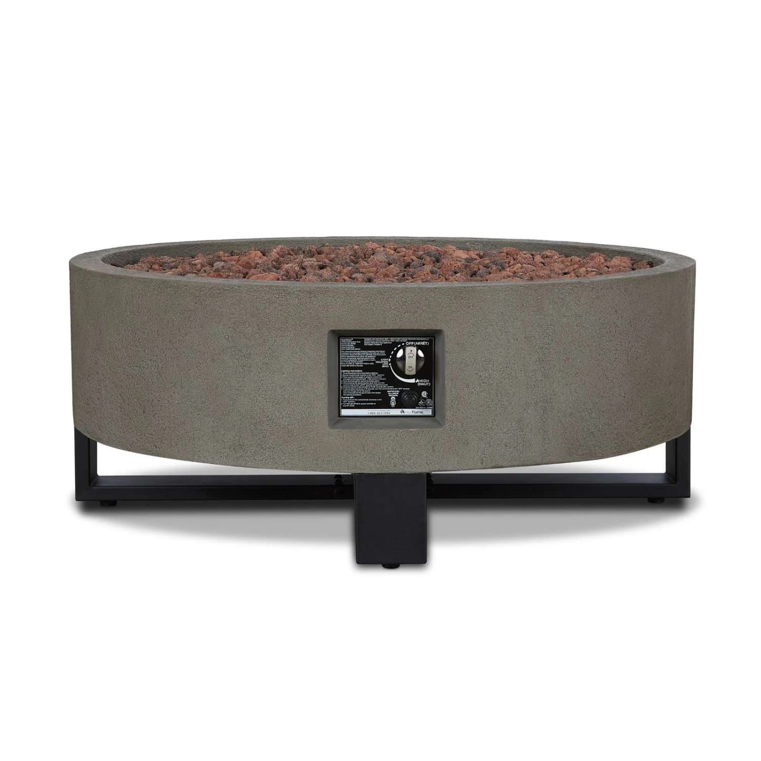 Real Flame Idledale Propane Fire Pit | 840LP-GLG 4 Real Flame Idledale Propane Fire Pit | 840LP-GLG - Image 2