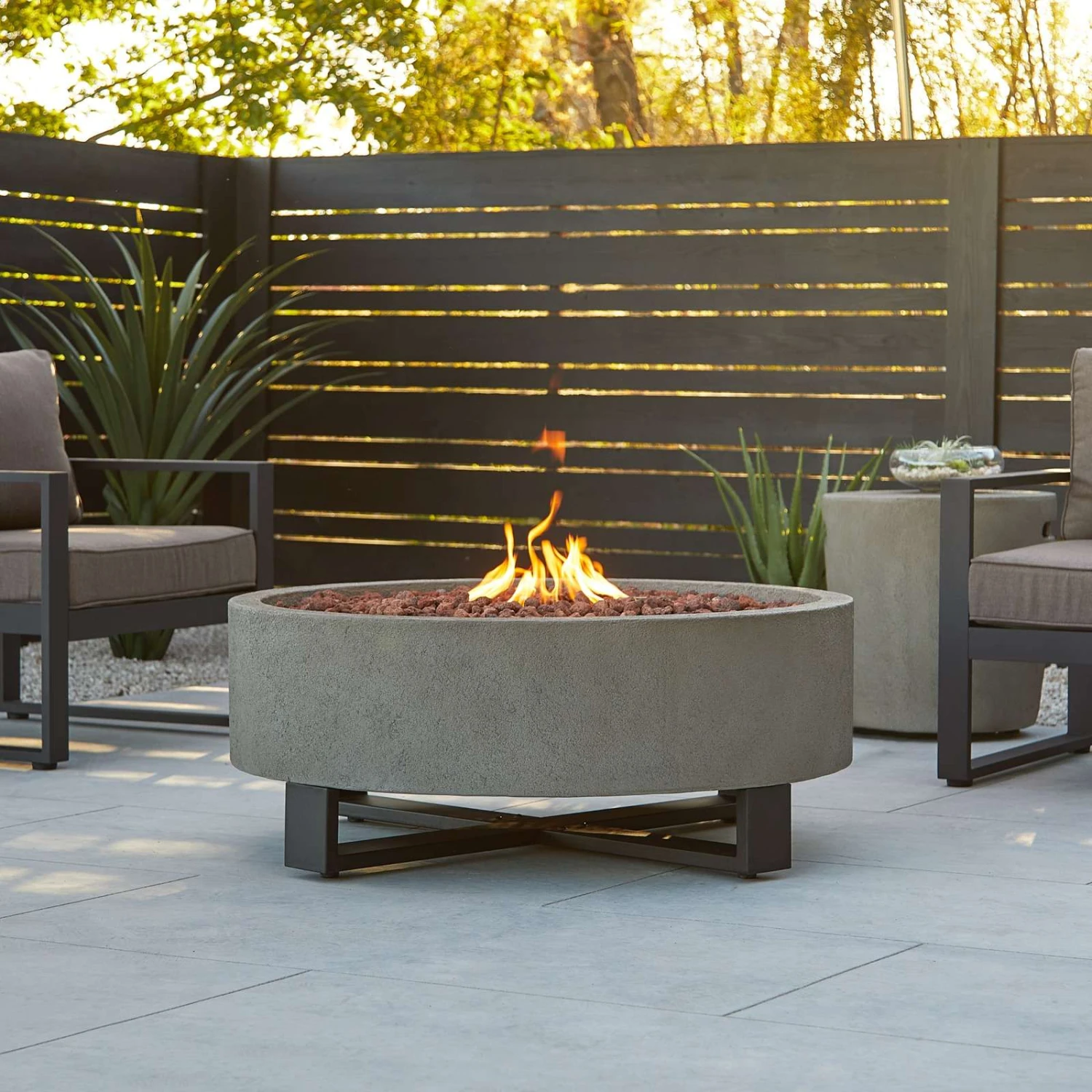 Real Flame Idledale Propane Fire Pit | 840LP-GLG 3 Real Flame Idledale Propane Fire Pit | 840LP-GLG