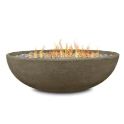Real Flame Riverside 48" Oval Propane Fire Pit Bowl | 590LP-GLG -Electric Fire Place Store real flame riverside 48 oval propane fire pit bowl 590lp glg 3