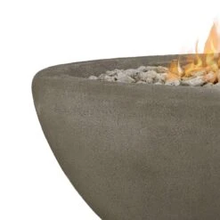 Real Flame Riverside 58" Oval Propane Fire Pit Bowl | 592LP-GLG -Electric Fire Place Store real flame riverside 58 oval propane fire pit bowl 592lp glg 5