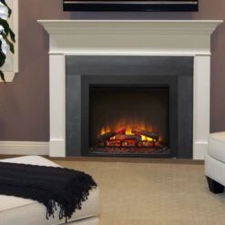 SimpliFire 30" Built-In Electric Fireplace | SF-BI30-EB -Electric Fire Place Store simplifire 30 built in electric fireplace sf bi30 eb 2