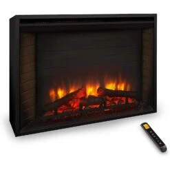 SimpliFire 30" Built-In Electric Fireplace | SF-BI30-EB -Electric Fire Place Store simplifire 30 built in electric fireplace sf bi30 eb 4