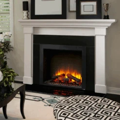 SimpliFire 36" Built-In Electric Fireplace | SF-BI36-EB -Electric Fire Place Store simplifire 36 built in electric fireplace 2