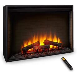 SimpliFire 36" Built-In Electric Fireplace | SF-BI36-EB -Electric Fire Place Store simplifire 36 built in electric fireplace 3