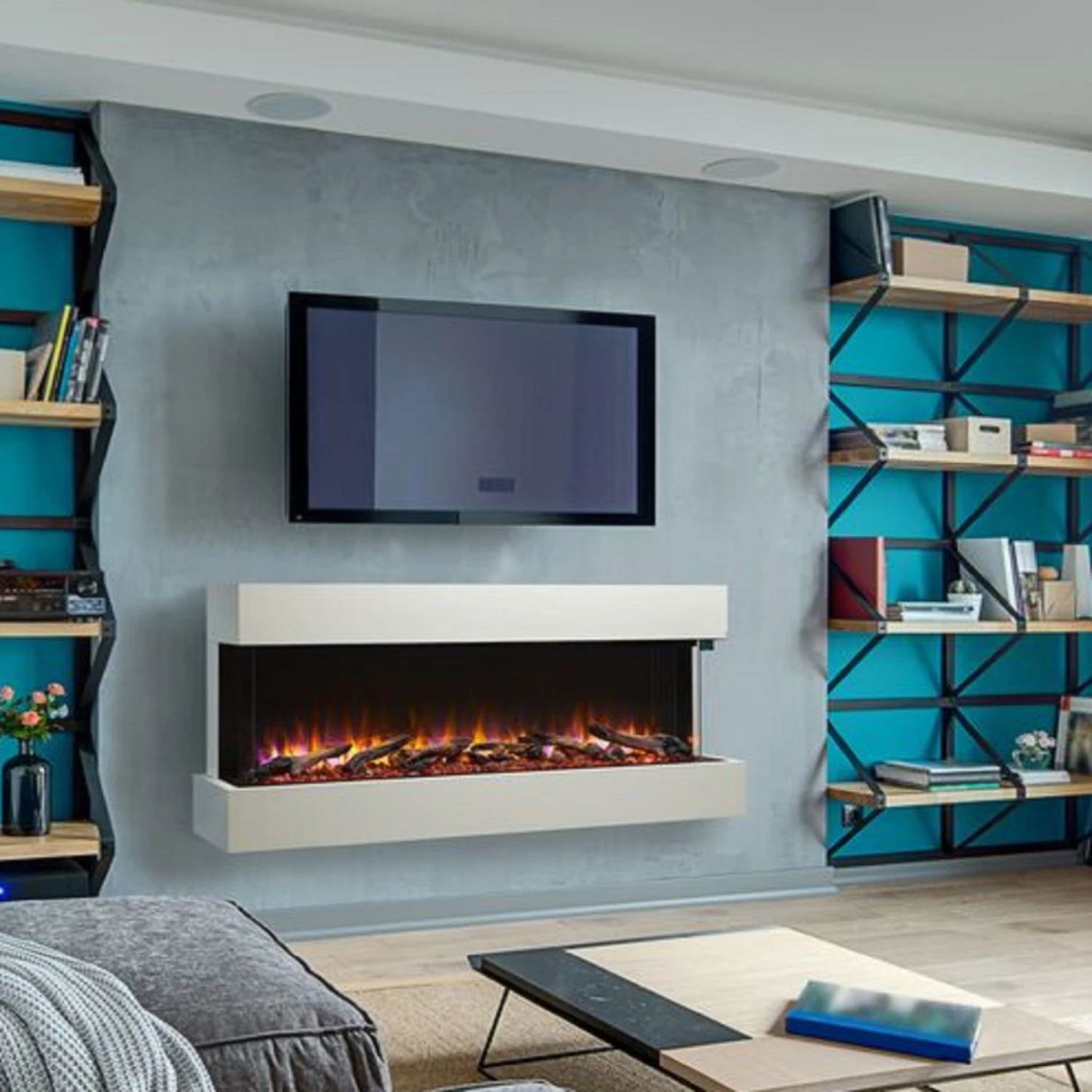 SimpliFire 55" Scion Trinity Electric Fireplace | SF-SCT55-BK 12 SimpliFire 55" Scion Trinity Electric Fireplace | SF-SCT55-BK - Image 10