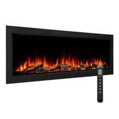 SimpliFire Forum Outdoor 55" Built-In/Recessed Linear Electric Fireplace | SF-OD55 -Electric Fire Place Store simplifire forum outdoor 55 built in recessed linear electric fireplace sf od55 4