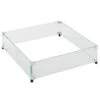 24" X 24" Square Tempered Glass Wind Guard -Electric Fire Place Store square tempered glass wind guard