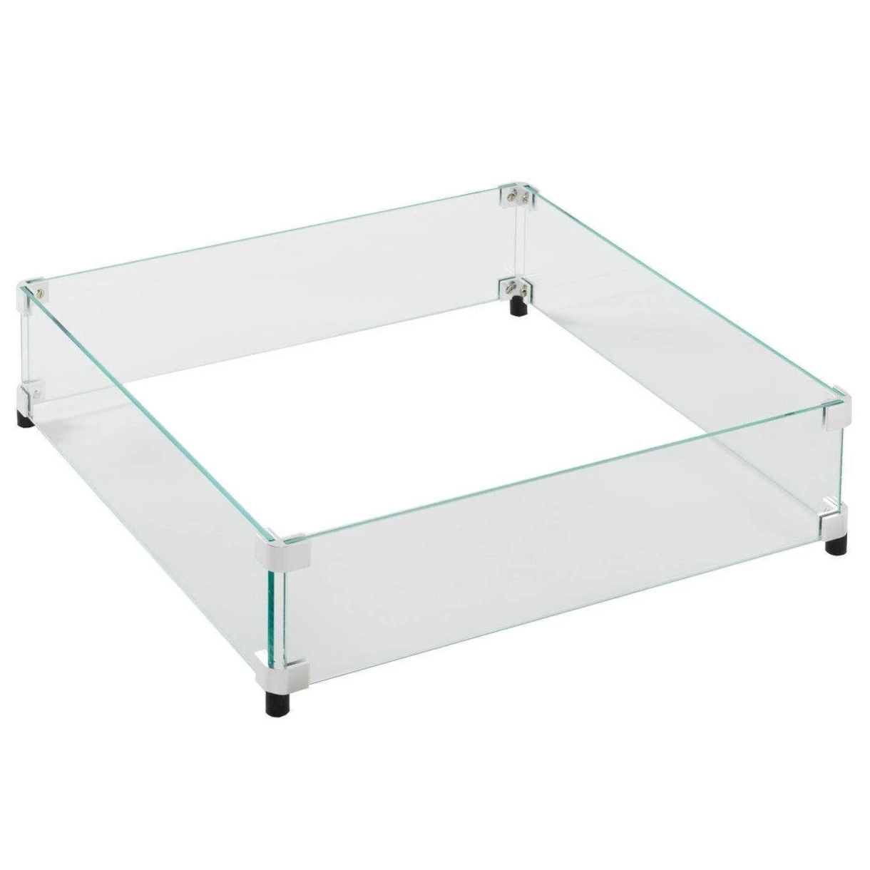 24" X 24" Square Tempered Glass Wind Guard 3 24" X 24" Square Tempered Glass Wind Guard