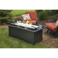 The Outdoor GreatRoom Company Balsam Montego Linear Gas Fire Pit Table | MG-1242-BLSM-K -Electric Fire Place Store the outdoor greatroom company balsam montego linear gas fire pit table mg 1242 blsm k 7