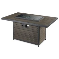The Outdoor GreatRoom Company Brooks Rectangular Gas Fire Pit Table | BRK-1224-19-K -Electric Fire Place Store the outdoor greatroom company brooks rectangular gas fire pit table brk 1224 19 k 3