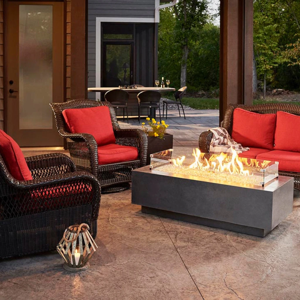 Electric Fire Place Store -Electric Fire Place Store the outdoor greatroom company midnight mist cove 72 linear gas fire pit table cv 72mm 4