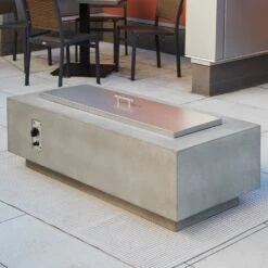 The Outdoor GreatRoom Company Natural Grey Cove 54" Linear Gas Fire Pit Table | CV-54 -Electric Fire Place Store the outdoor greatroom company natural grey cove 54 linear gas fire pit table cv 54 3