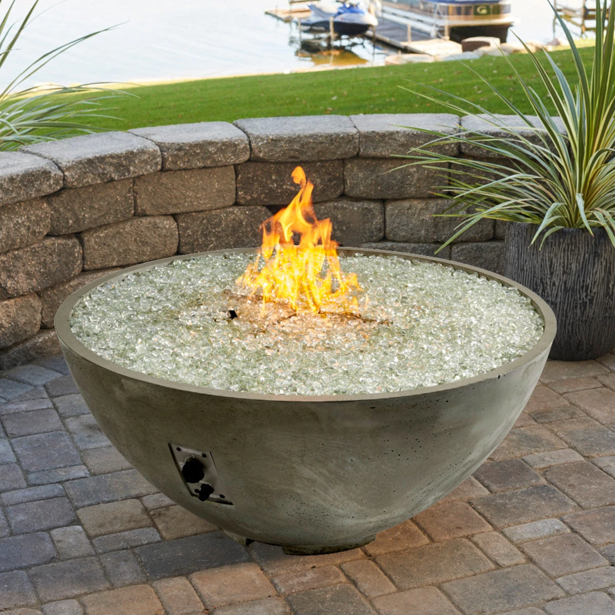 The Outdoor GreatRoom Company Natural Grey Cove Edge 42" Round Gas Fire Pit Bowl | CV-30E 3 The Outdoor GreatRoom Company Natural Grey Cove Edge 42" Round Gas Fire Pit Bowl | CV-30E