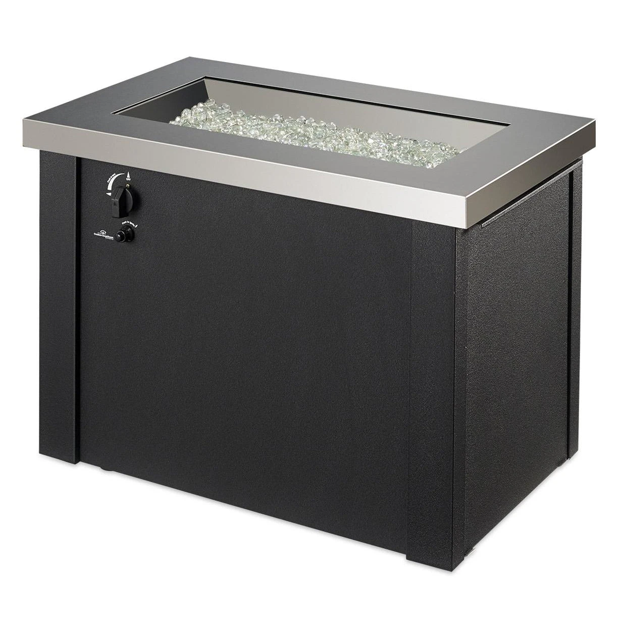 The Outdoor GreatRoom Company Stainless Steel Providence Rectangular Gas Fire Pit Table | PROV-1224-SS 6 The Outdoor GreatRoom Company Stainless Steel Providence Rectangular Gas Fire Pit Table | PROV-1224-SS - Image 4