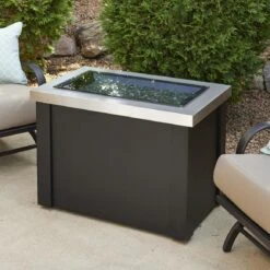 The Outdoor GreatRoom Company Stainless Steel Providence Rectangular Gas Fire Pit Table | PROV-1224-SS 15 The Outdoor GreatRoom Company Stainless Steel Providence Rectangular Gas Fire Pit Table | PROV-1224-SS -Electric Fire Place Store the outdoor greatroom company stainless steel providence rectangular gas fire pit table prov 1224 ss 7