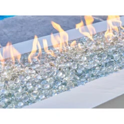 The Outdoor GreatRoom Company White Cove 72" Linear Gas Fire Pit Table | CV-72WT -Electric Fire Place Store the outdoor greatroom company white cove 72 linear gas fire pit table cv 72wt 4