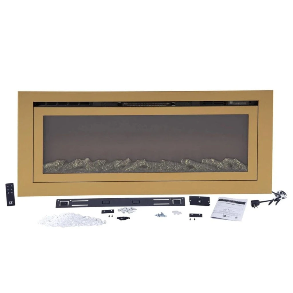 Touchstone Sideline Deluxe Gold 50" Recessed Smart Electric Fireplace | 86275 7 Touchstone Sideline Deluxe Gold 50" Recessed Smart Electric Fireplace | 86275 - Image 5