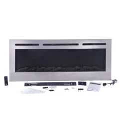 Touchstone Sideline Deluxe Stainless Steel 60" Recessed Smart Electric Fireplace | 86277 15 Touchstone Sideline Deluxe Stainless Steel 60" Recessed Smart Electric Fireplace | 86277 -Electric Fire Place Store touchstone sideline deluxe stainless steel 60 recessed smart electric fireplace 86277 4