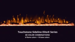 Touchstone Sideline Elite 60 Inch Recessed Smart Outdoor Weatherproof Electric Fireplace | 80049 -Electric Fire Place Store touchstone sideline elite 60 inch recessed smart outdoor weatherproof electric fireplace 80049