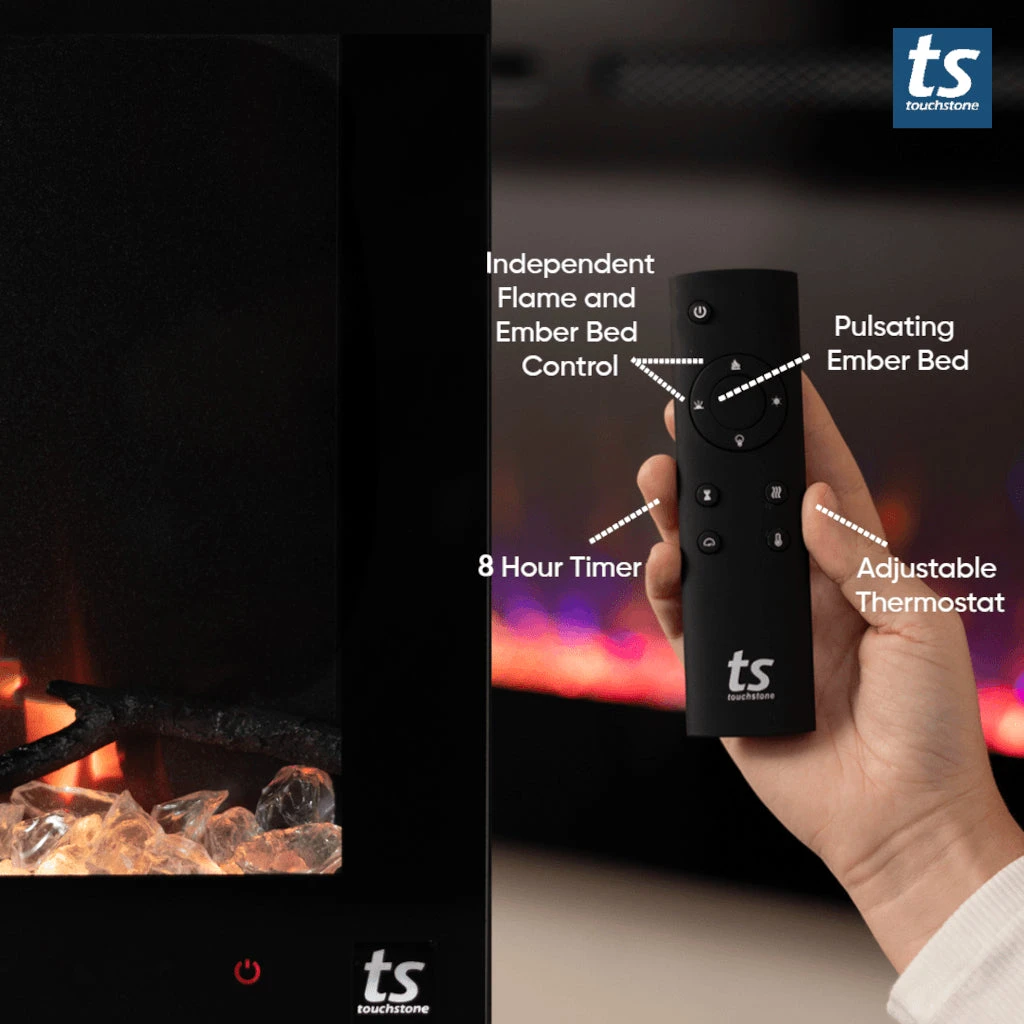 Touchstone Sideline Fury 57" Recessed Smart Electric Fireplace | 80055 10 Touchstone Sideline Fury 57" Recessed Smart Electric Fireplace | 80055 - Image 8