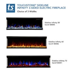 Touchstone Sideline Infinity 60" 3-Sided WiFi Enabled Smart Recessed Electric Fireplace | 80046 - (Alexa/Google Compatible) 31 Touchstone Sideline Infinity 60" 3-Sided WiFi Enabled Smart Recessed Electric Fireplace | 80046 - (Alexa/Google Compatible) -Electric Fire Place Store touchstone sideline infinity 60 inch 3 sided recessed smart electric fireplace 80046 15