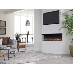 Touchstone Sideline Infinity 72" 3-Sided WiFi Enabled Smart Recessed Electric Fireplace | 80051 - (Alexa/Google Compatible) -Electric Fire Place Store touchstone sideline infinity 72 3 sided wifi enabled smart recessed electric fireplace 80051 alexa google compatible 12